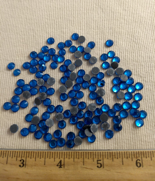 Bead #Rhinestone #SS30 #Blue #Grade-A #144pc