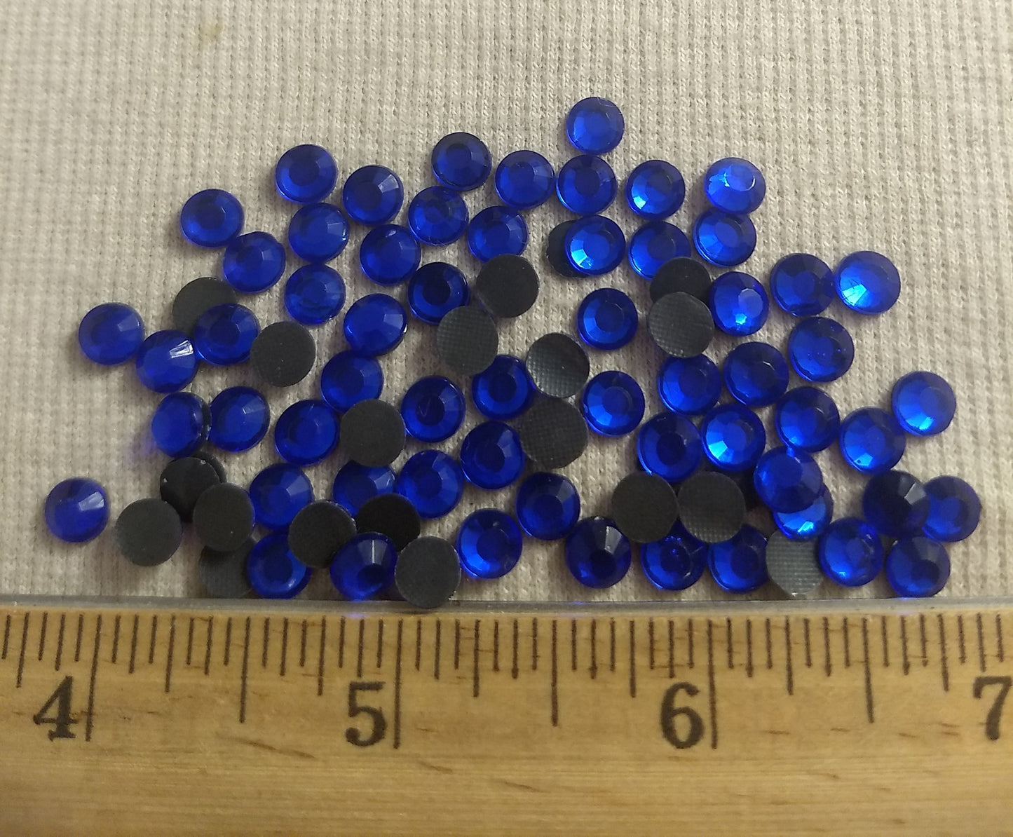Bead #Rhinestone #15 #Blue #Hot-Fix #Round #Grade-A #144pc