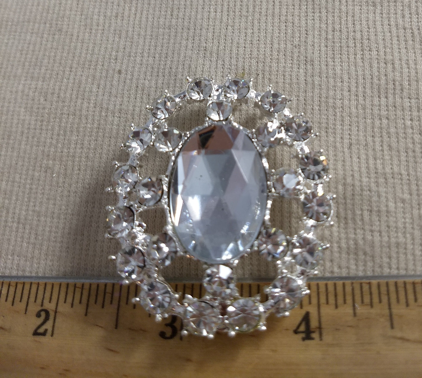 Brooch #B458 #Silver #Heart #Round #Pin #Abs #1pc