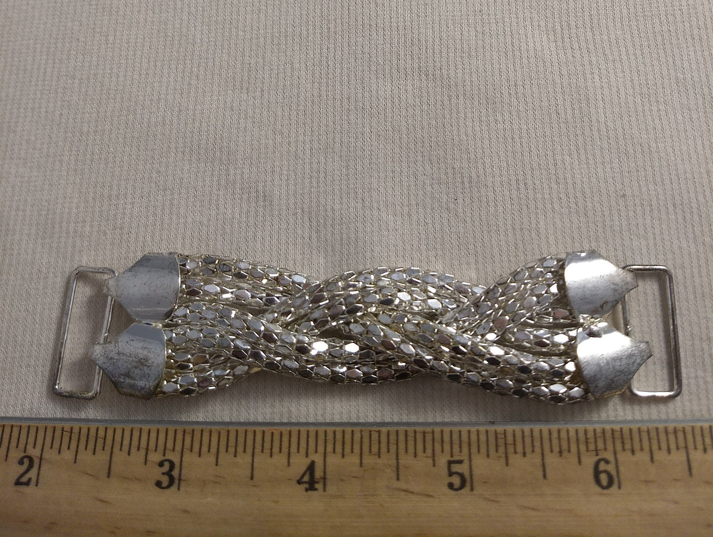 Buckle #GDW120207 #Silver #Rhinestone #Connector #Abs #1pc