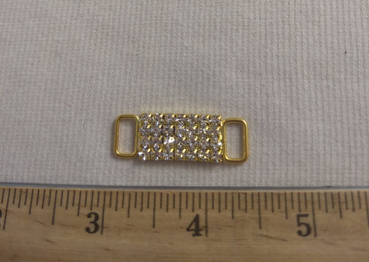 Buckle #XLFL140515 #Gold #Rhinestone #Slider #Abs #1pc