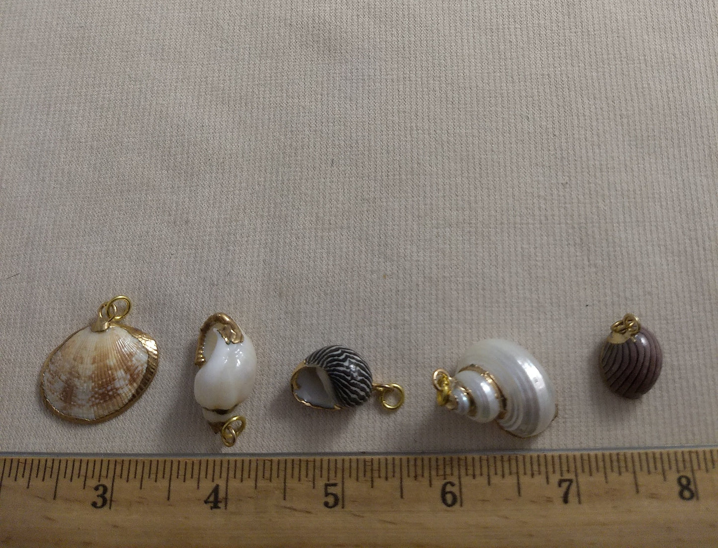 Pendant #SS21 #Natural #Gold-Plated #Sea-Shell #Charm #1pk