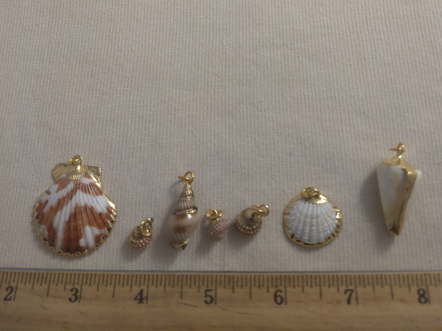 Pendant #SS24 #Natural #Gold-Plated #Sea-Shell #Charm #1pk