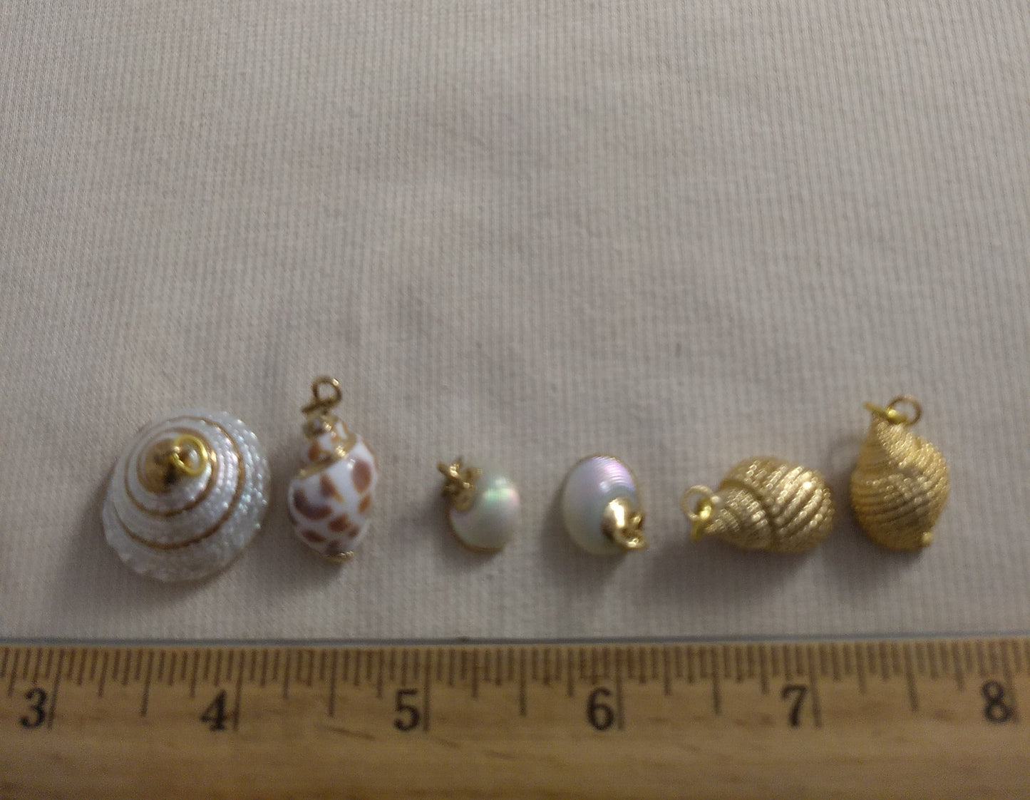 Pendant #SS25 #Natural #Gold-Plated #Sea-Shell #Charm #1pk