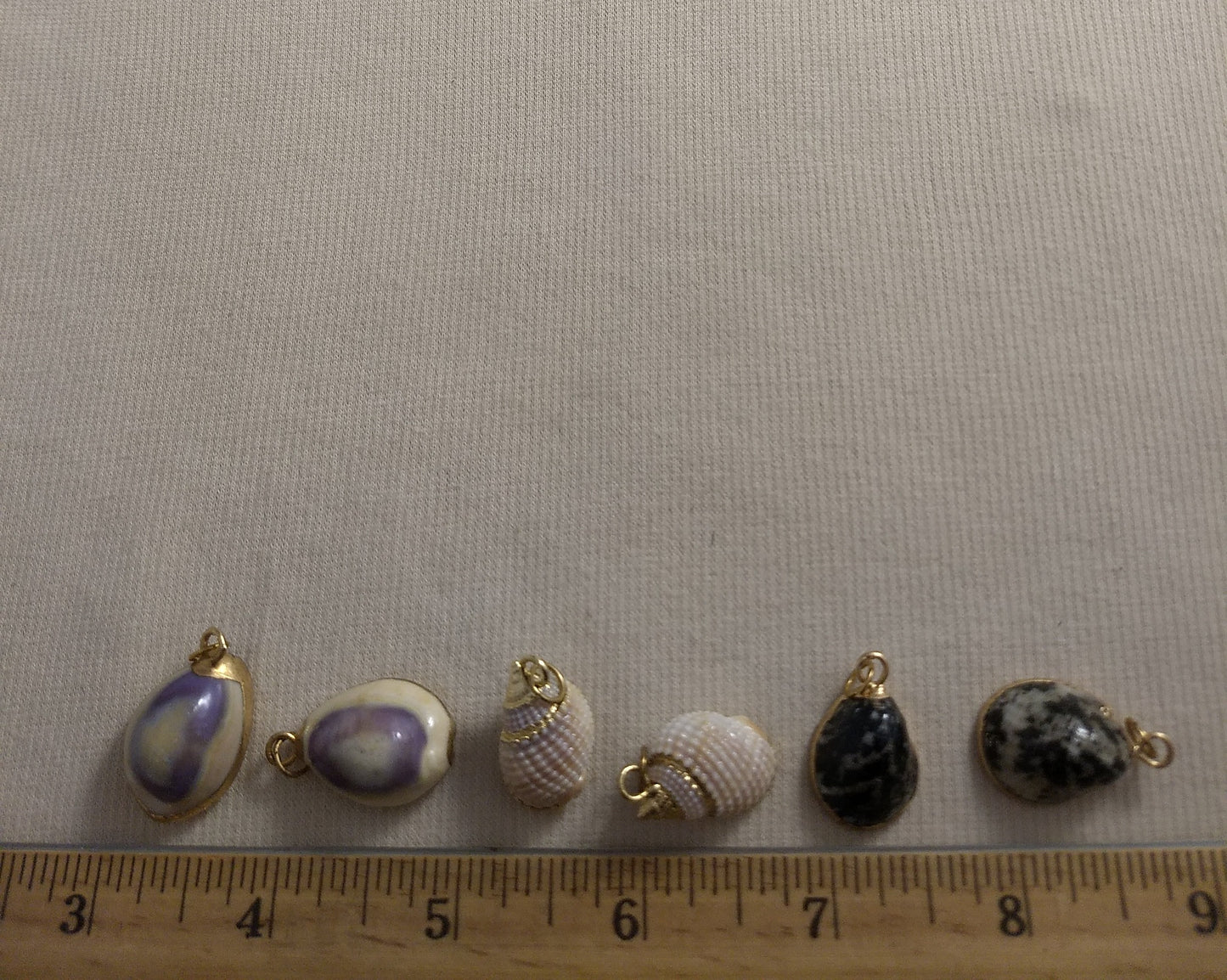 Pendant #SS26 #Natural #Gold-Plated #Sea-Shell #Charm #1pk