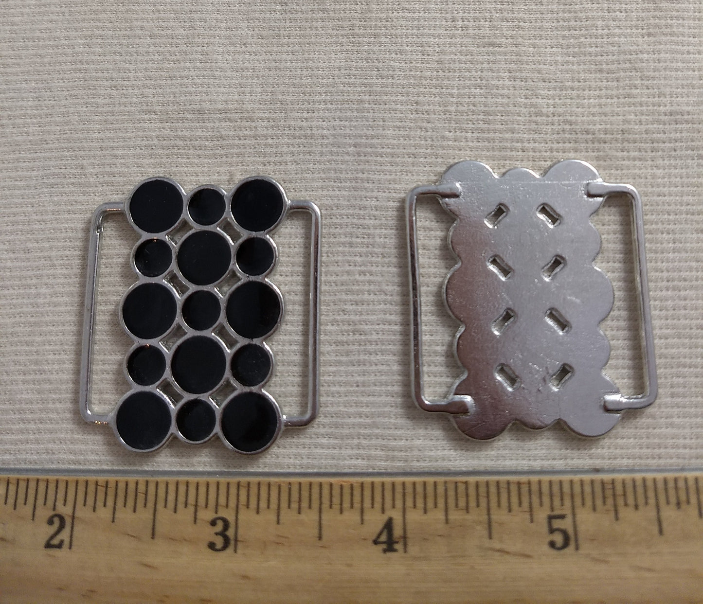 Buckle #HP1116 #Black #Domino #Round #Connector #Metal #1pc