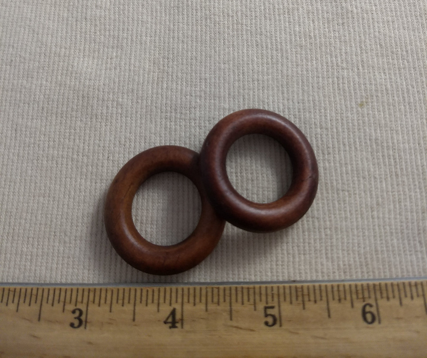 Ring #14040 #Natural #Brown #Connector #Wood #12pc