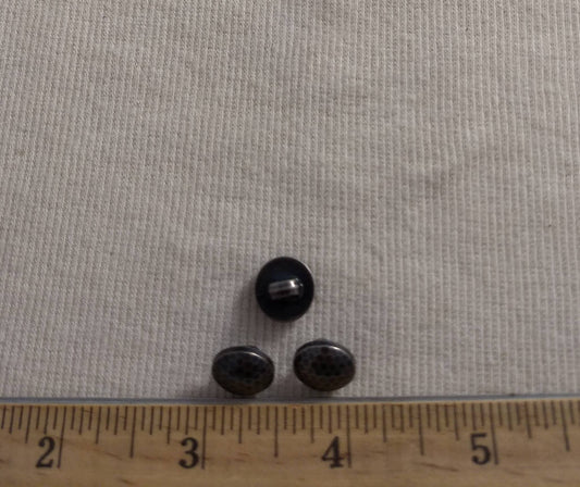 Button #S1004 #Shank #Antique-Silver #Abs #50pcs