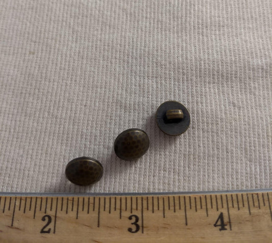 Button #S1004 #Shank #Antique-Gold #Abs #50pcs