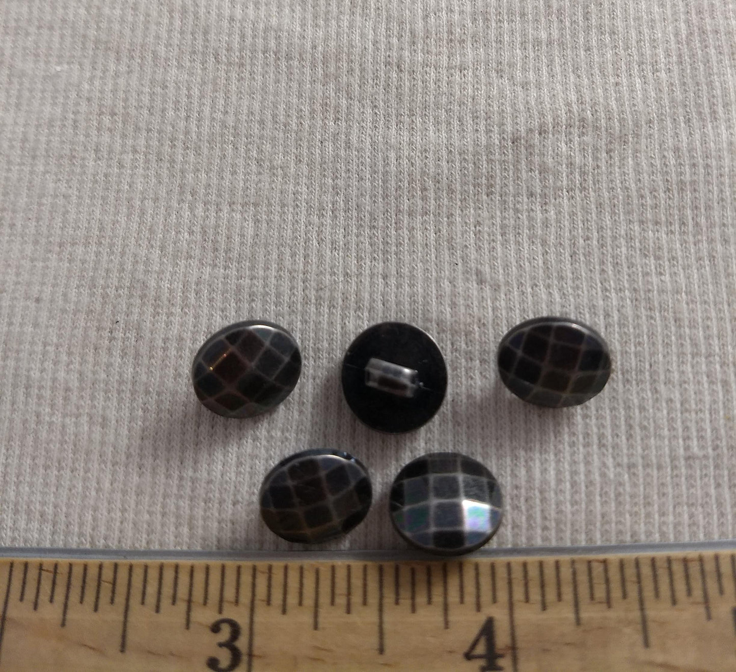 Button #S1001 #Shank #Antique-Silver #Abs #50pcs #10pc