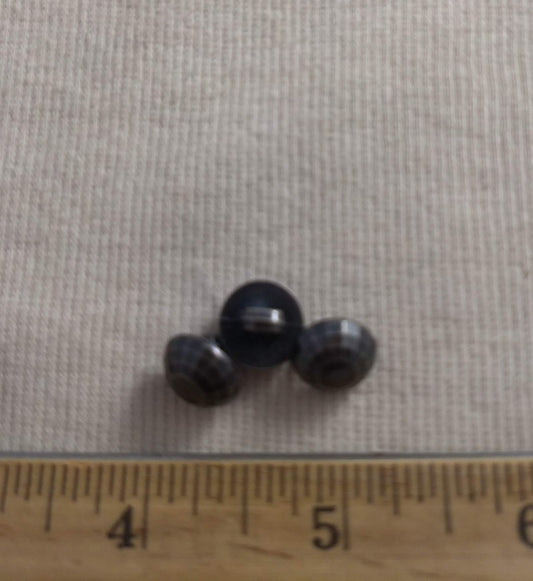 Button #S1053 #Shank #Antique-Silver #Abs #50pcs