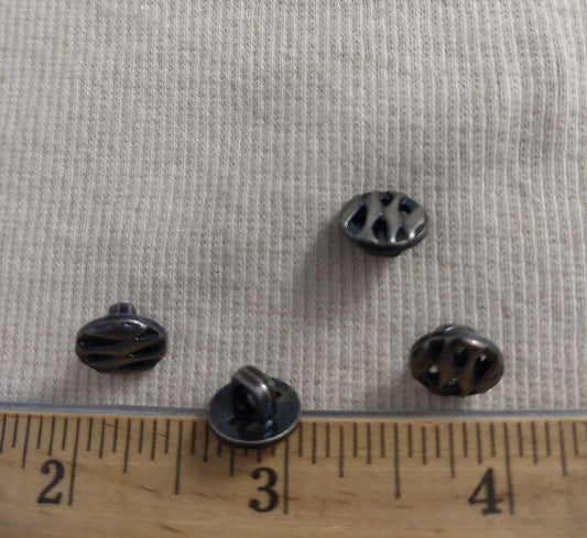 Button #T1020 #Shank #Antique-Silver #Abs #50pcs
