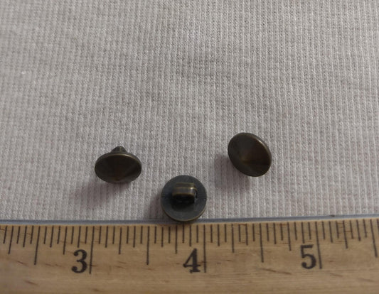 Button #T1008 #Shank #Antique-Gold #Abs #50pcs