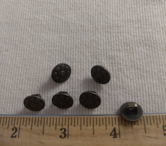 Button #T1004 #Shank #Antique-Gold #Abs #50pcs