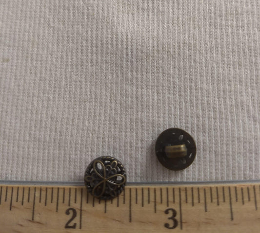 Button #T1015 #Shank #Antique-Gold #Abs #50pcs