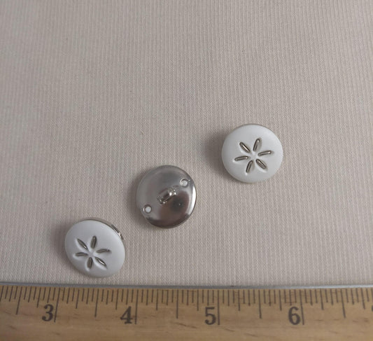 Button #1675 #Shank #White #Nylon #27pc