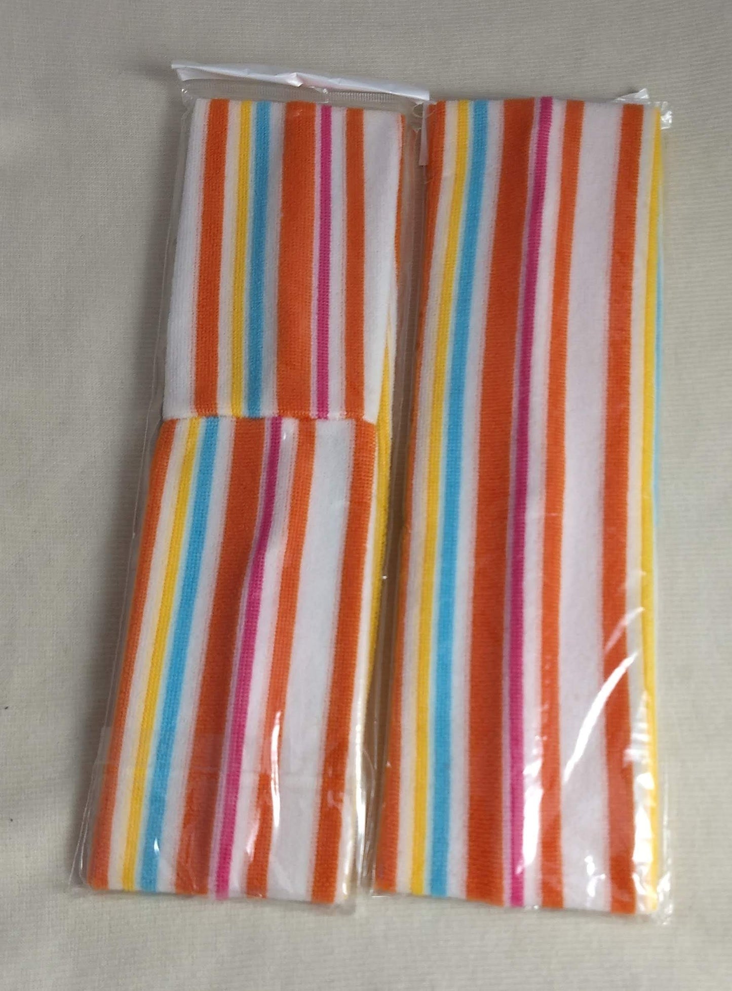 HEADBAND #YWZW120910-6 #Orange #Stripe #Stretch #3 in 1 #1pc