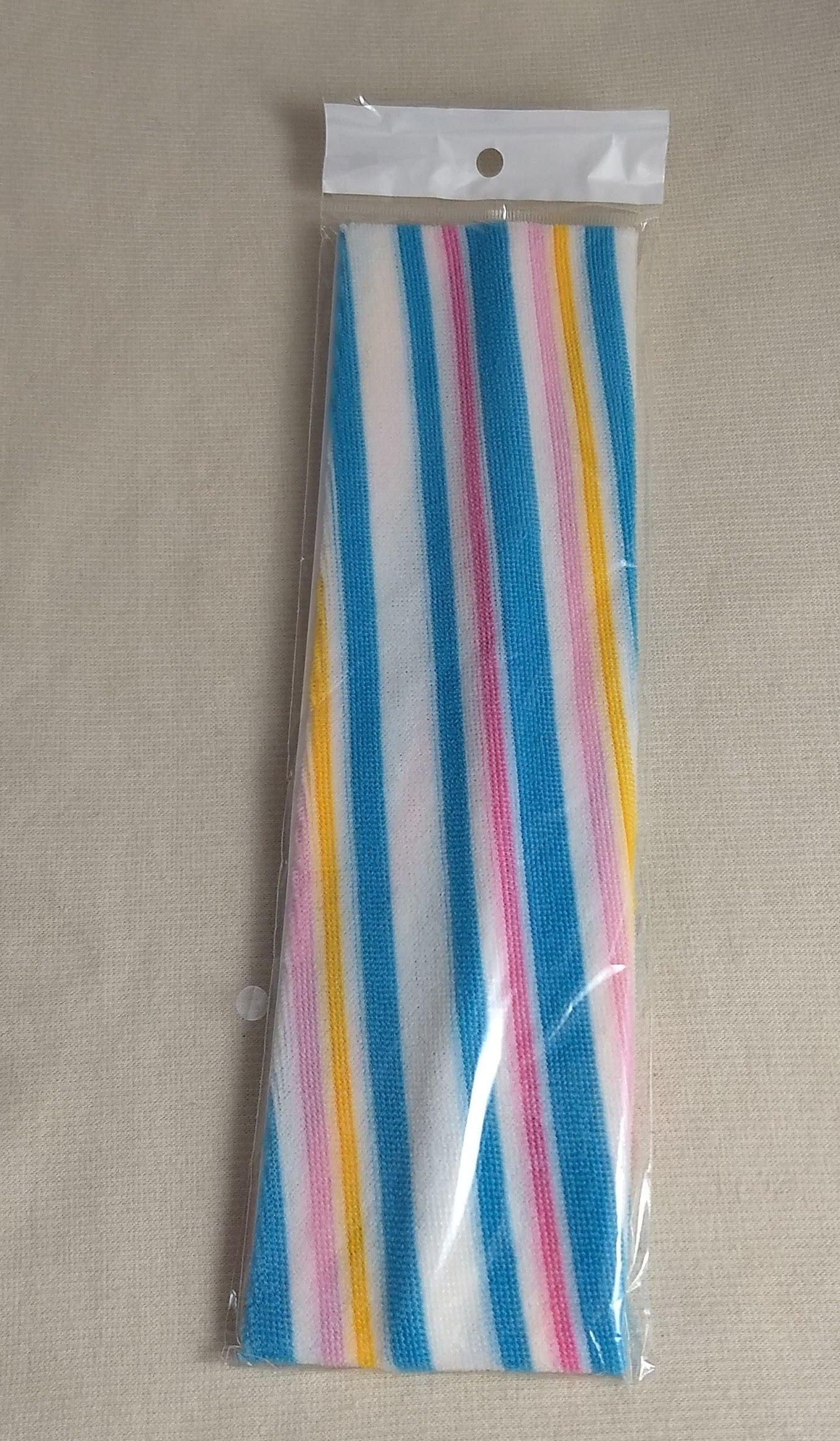 HEADBAND #YWZW120910-6 #Blue #Stripe #Stretch #3 in 1 #1pc