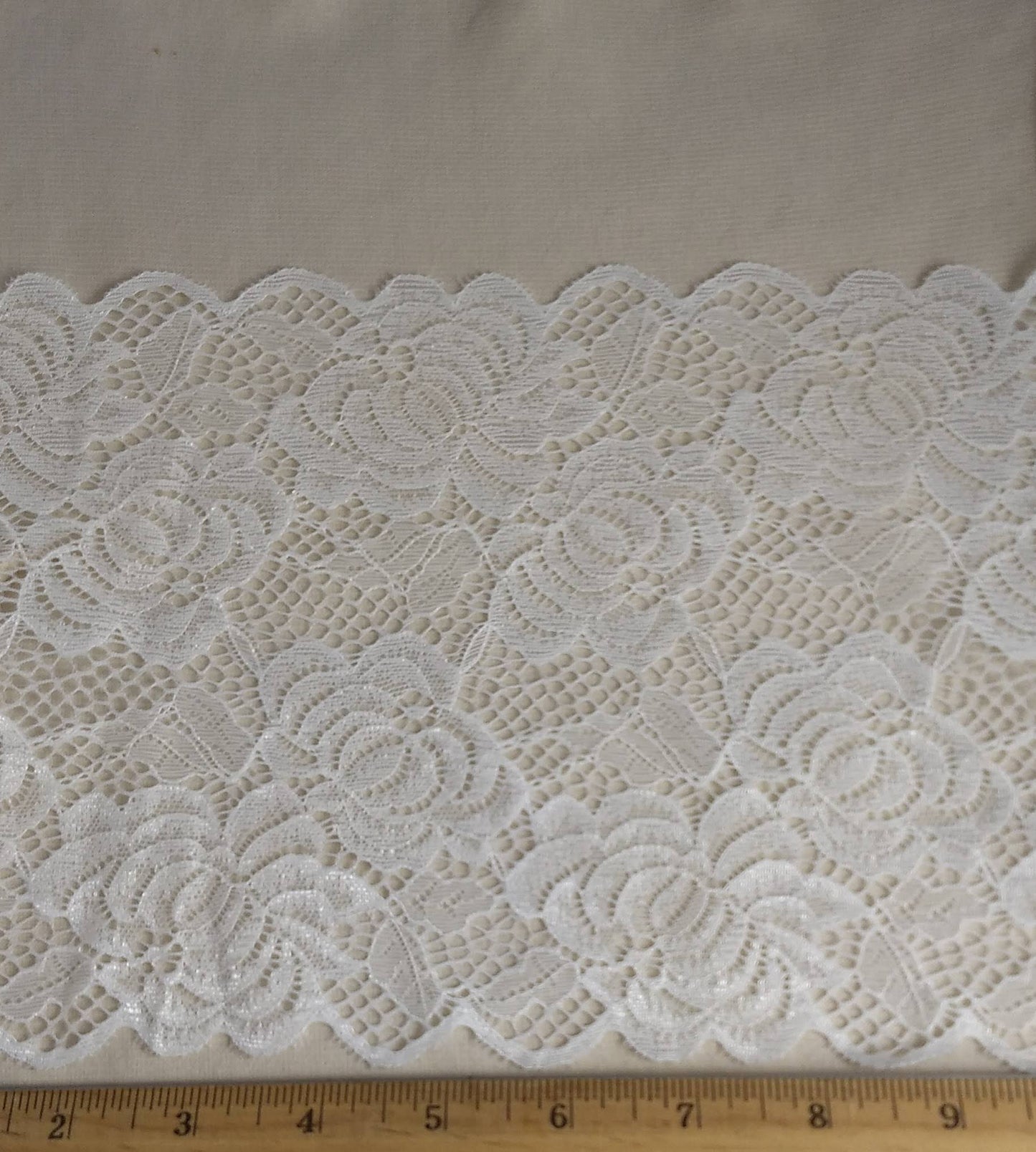 RIBBON #924L #White #Flower Lace #1yds