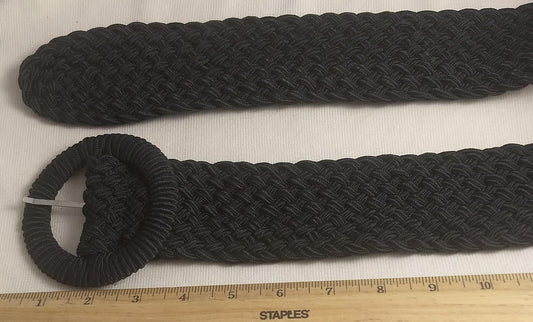 BELT #Buckle #102524B #Black #Weave #Prong #Nylon #1pc
