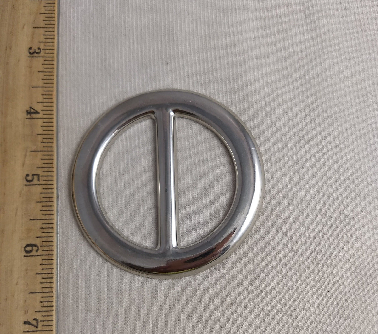 Buckle #FS398 #Silver #Belt #Center-Bar #Abs #1pc