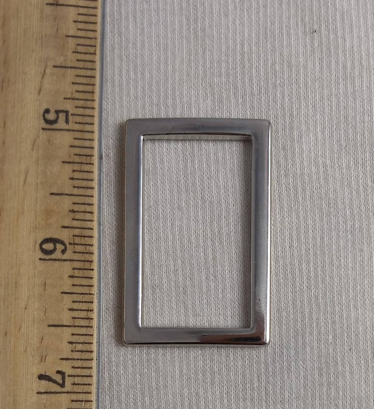 Buckle #010325 #Silver #Rectangle #Connector #Slider #Metal #1pc