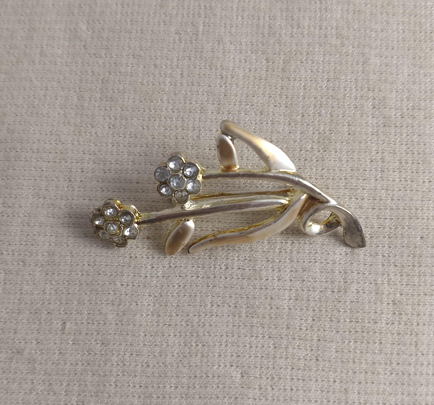 Brooch #BR3426 #Silver #Pin #Abs #Rhinestone #2pc