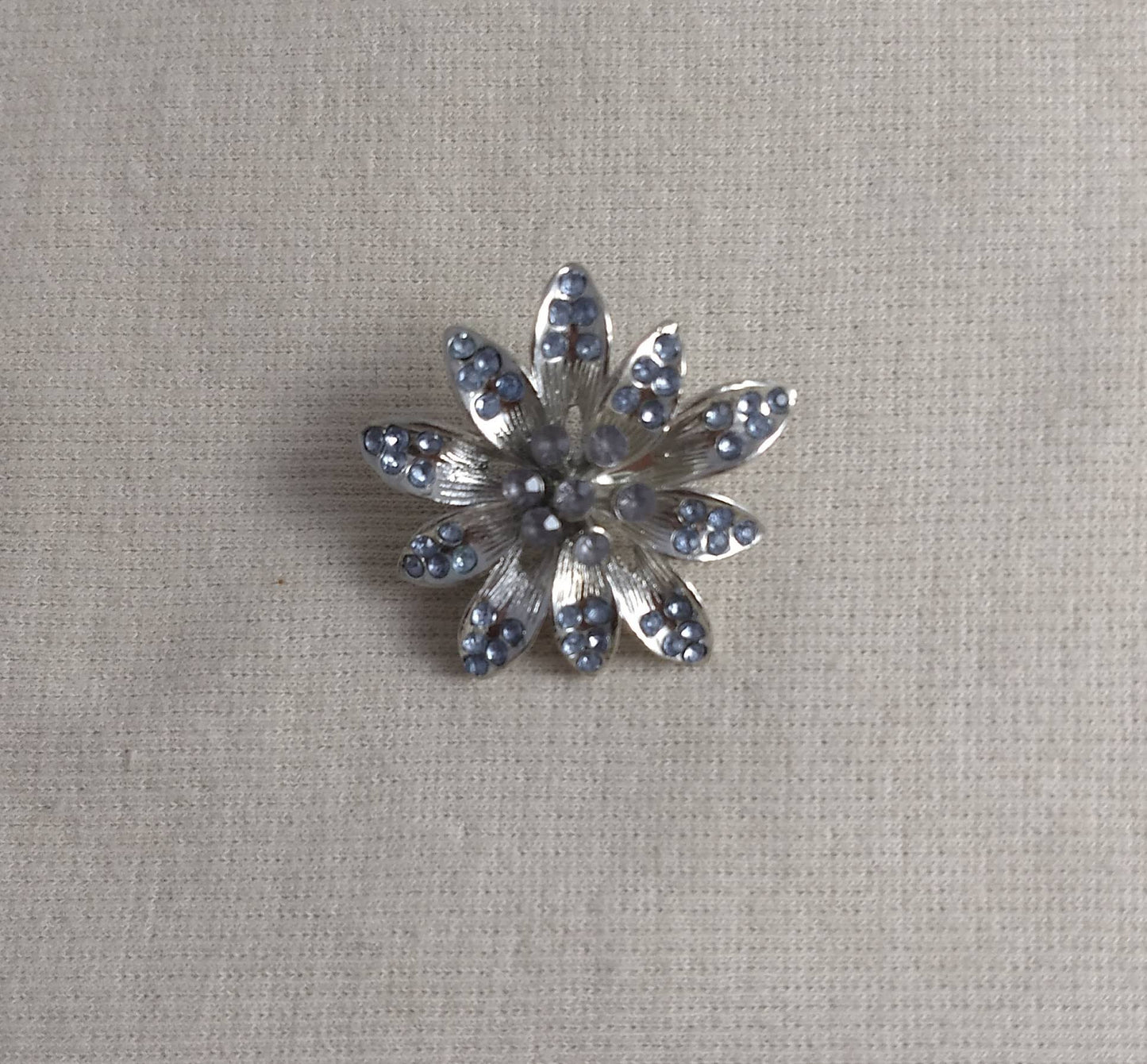 Brooch #BR3427 #Silver #Pin #Abs #Rhinestone #2pc