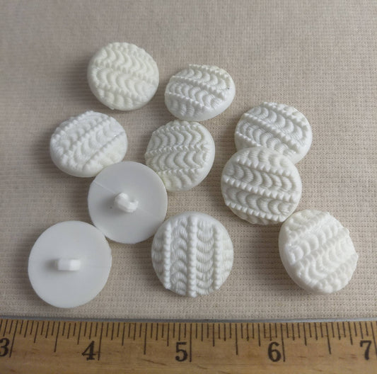 Button #70111 #Shank #White #Nylon #10pc