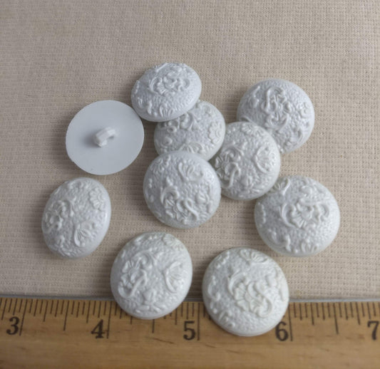 Button #70101 #Shank #White #Nylon #10pc