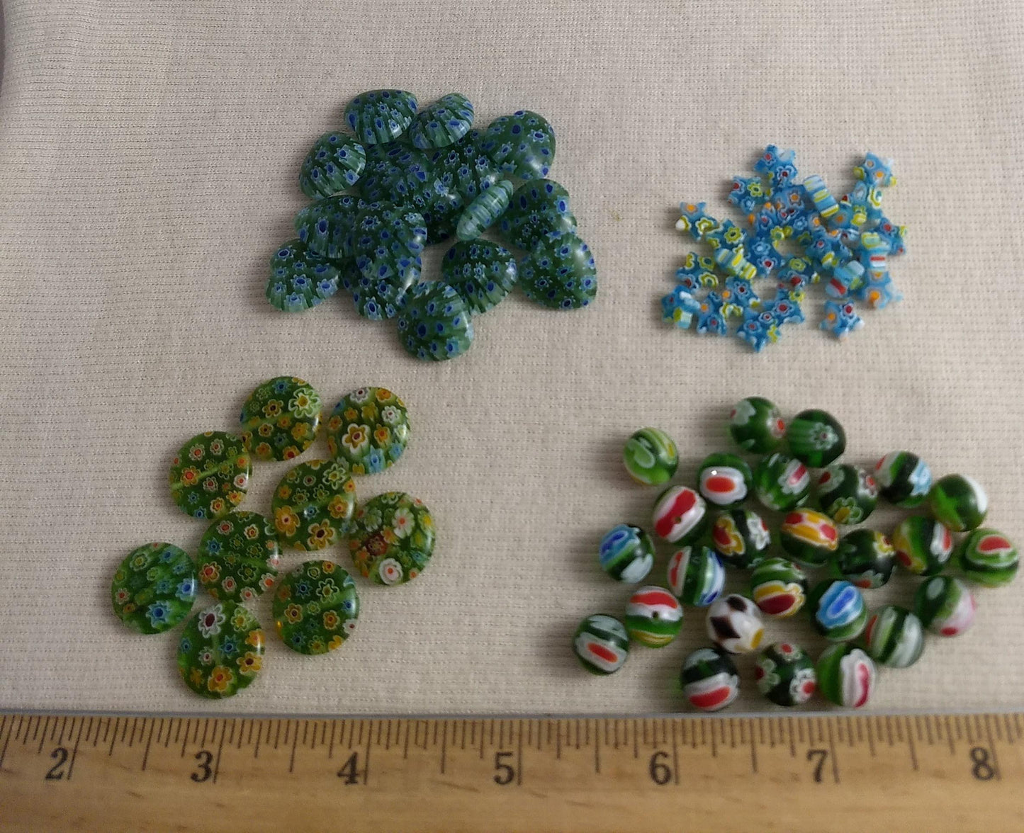 Beads #PKM02203739 #2Hole #Green #Mixed #Bracelet #70pc