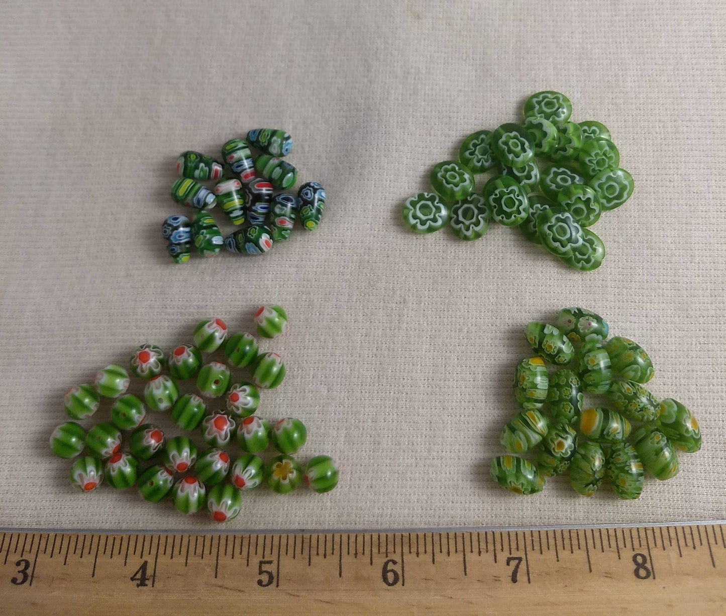 Beads #PKM08121621 #2-Hole #Green #Bracelet #70pc