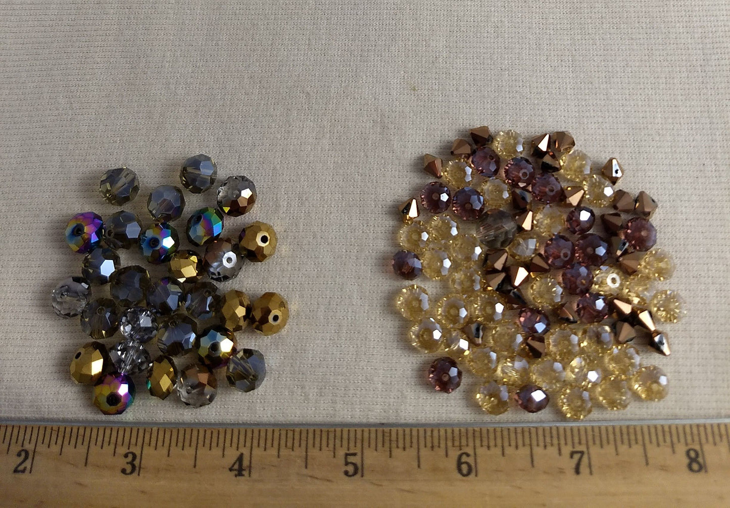 Beads #PKM023 #2Hole #Brown #Mixed #Bracelet #100pc