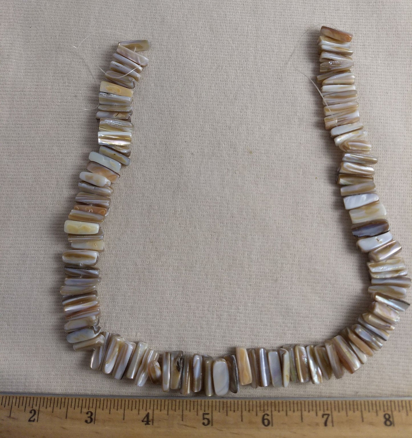 Beads #Mop #2Hole #Cream #Bracelet #Shell #1-Strand #90pc