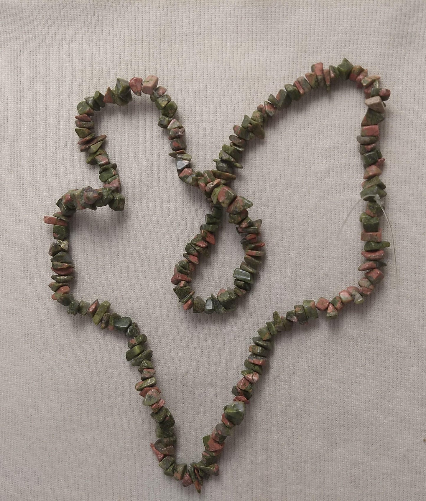 Bead #Chip #Green-Brown #2-Hole #Necklace #Abs #1pc