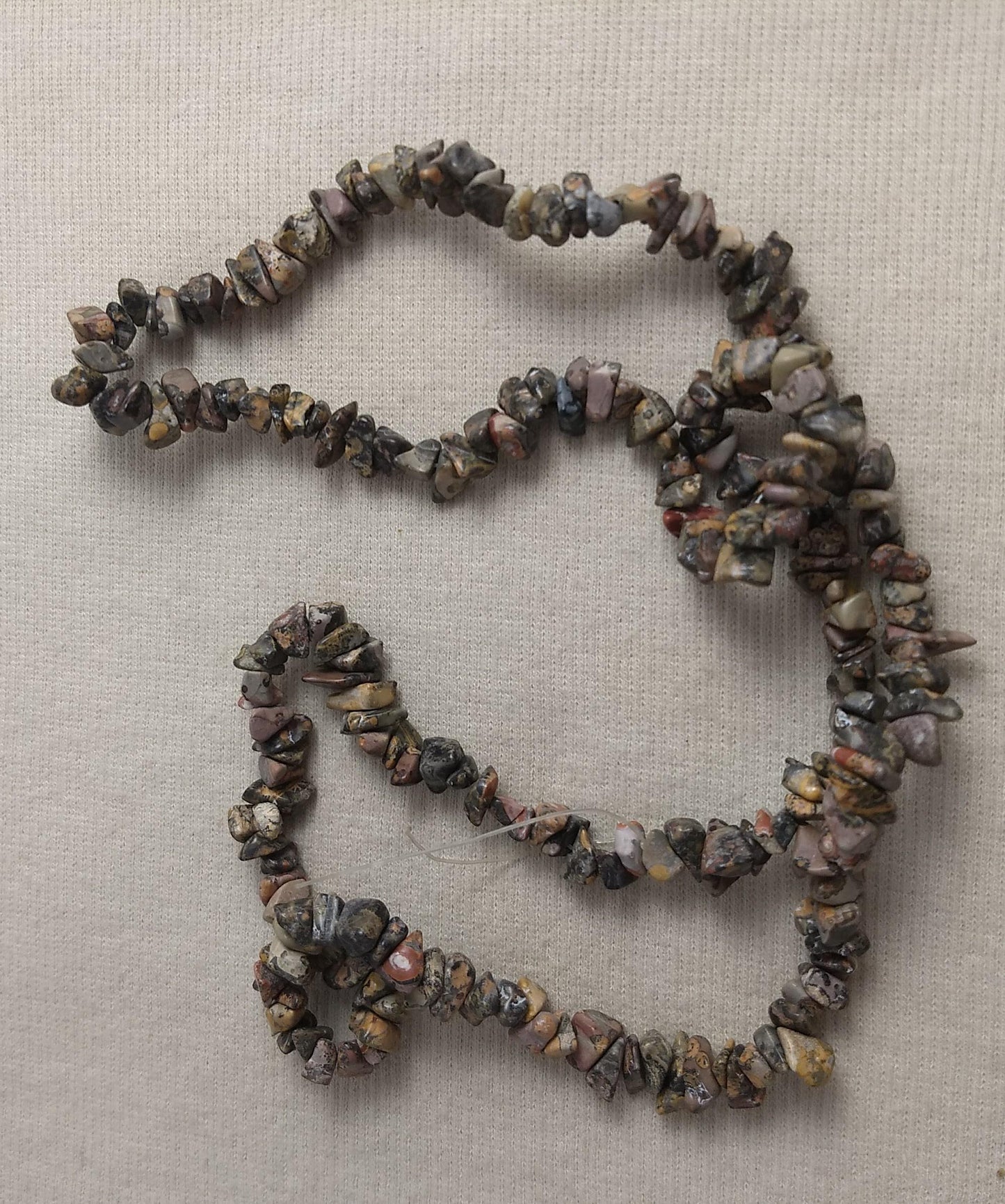 Bead #Chip #Brown Camouflage #2-Hole #Necklace #Abs #1pc