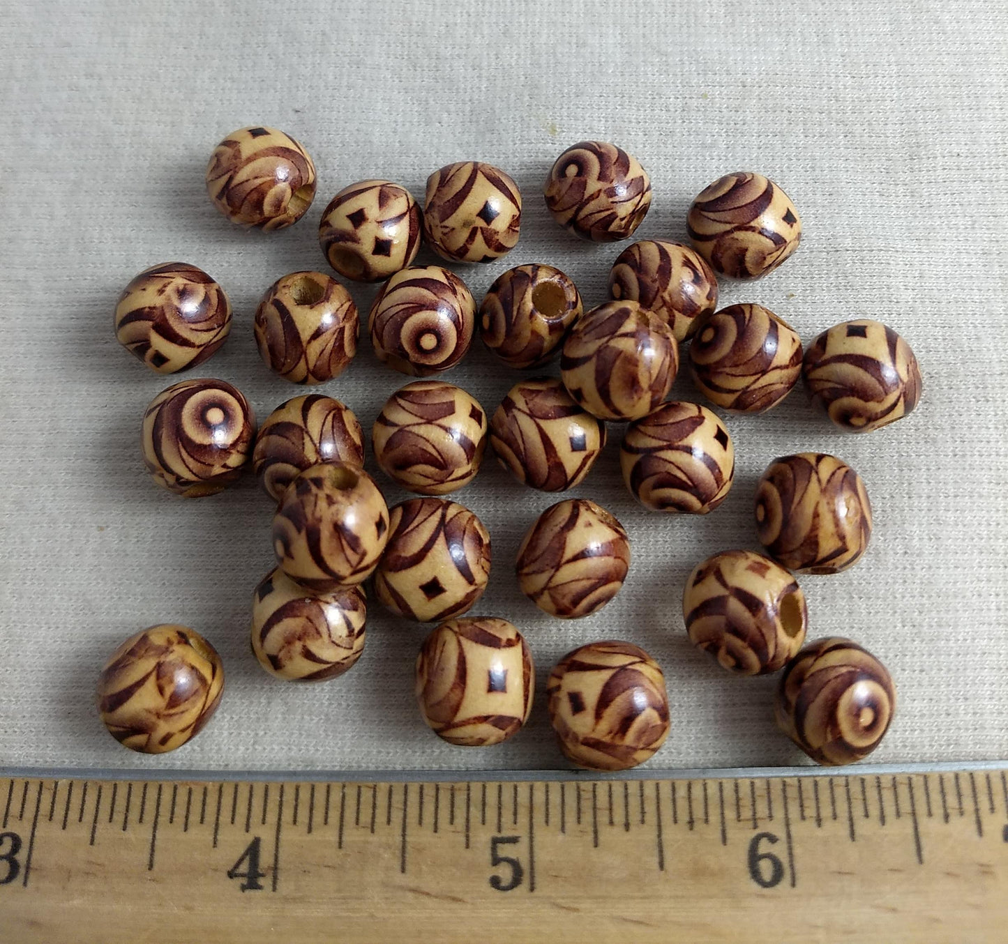 Beads #Fash01 #2-Hole #Brown #Necklace #20pc