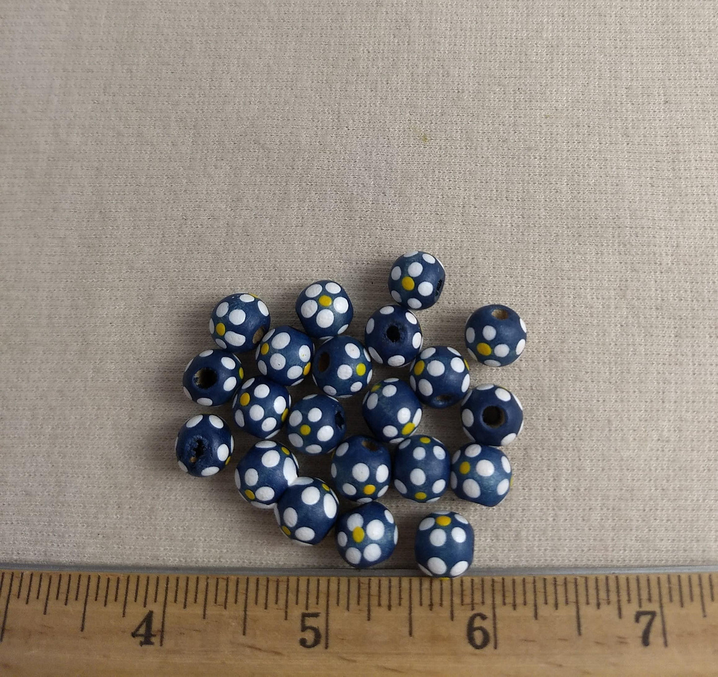 Bead #Fash03 #C8011 #2-Hole #Blue #Flower #Bracelet #20pc