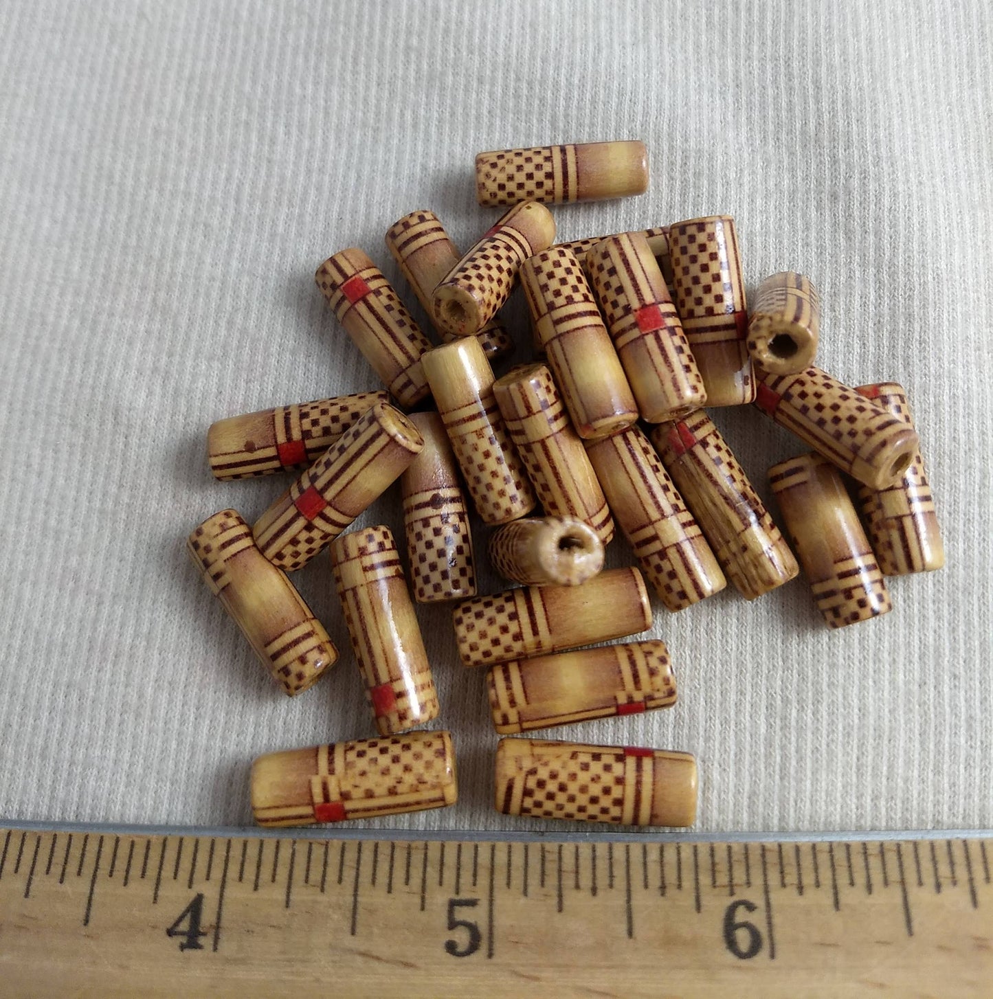 Bead #Fash07 #C12 #2-Hole #Brown #Tube #Bracelet #25pc