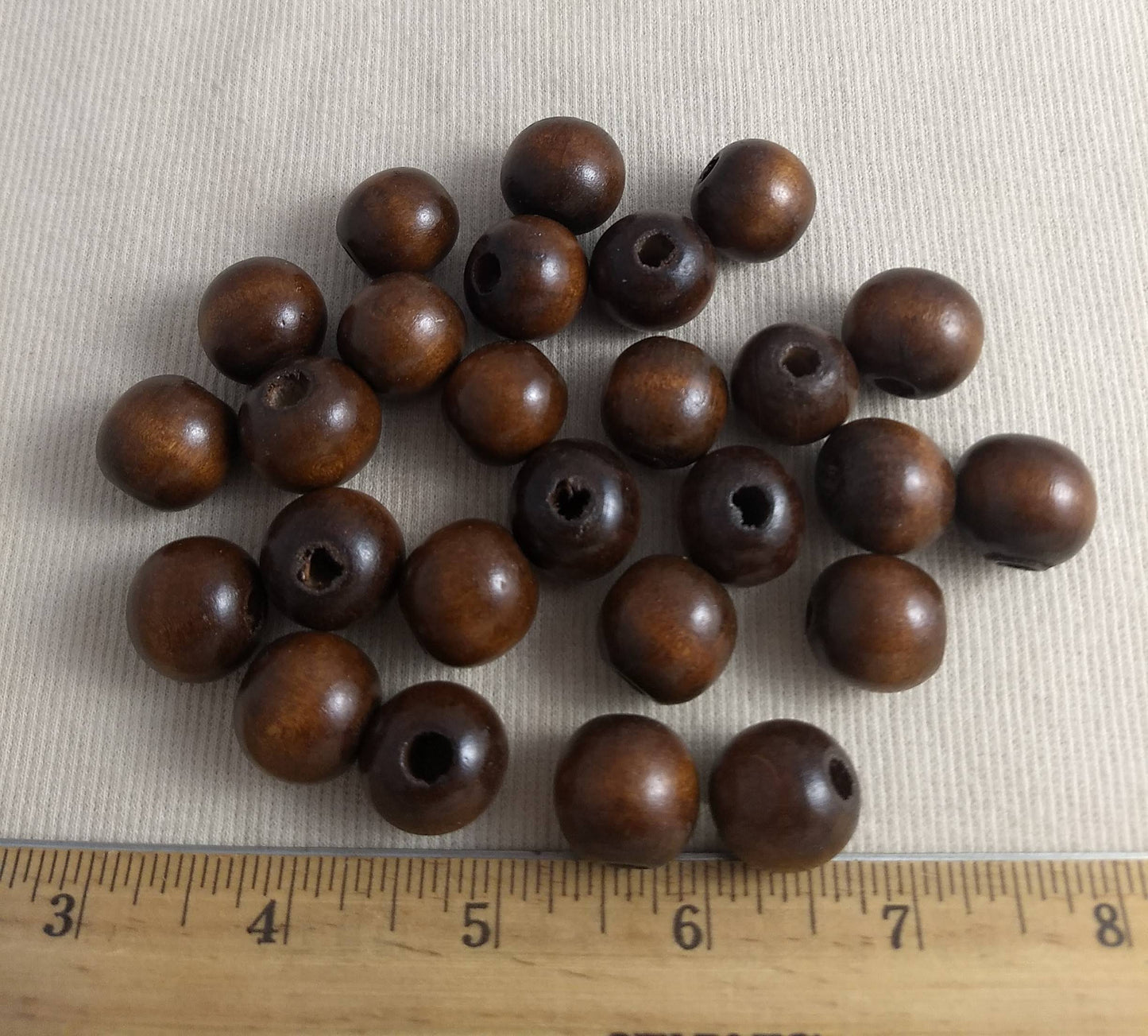 Bead #13166 #2-Hole #Brown #Round #Bracelet #50pc