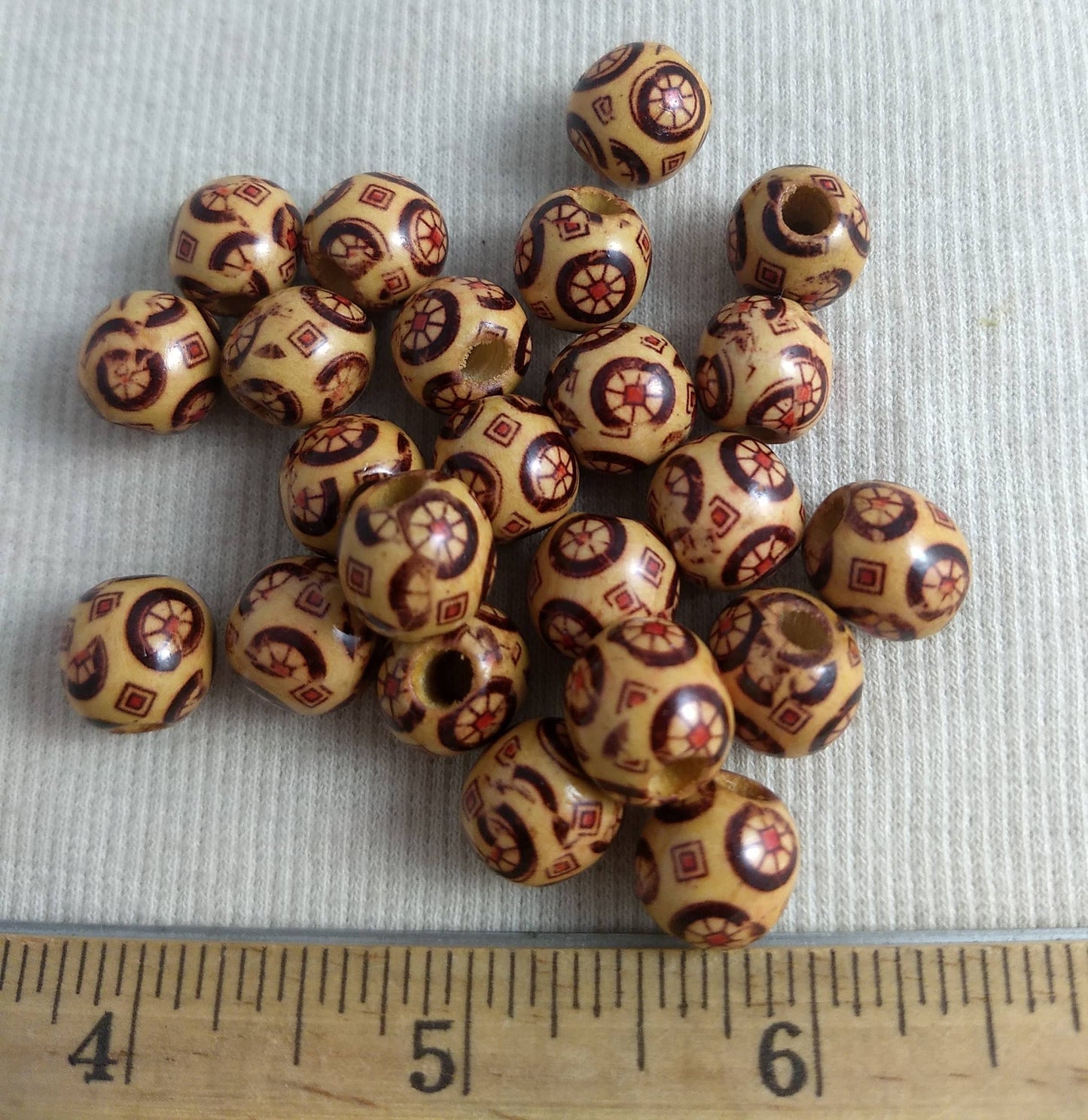 Bead #FASH21 #2-Hole #Brown #Round #Bracelet #50pc