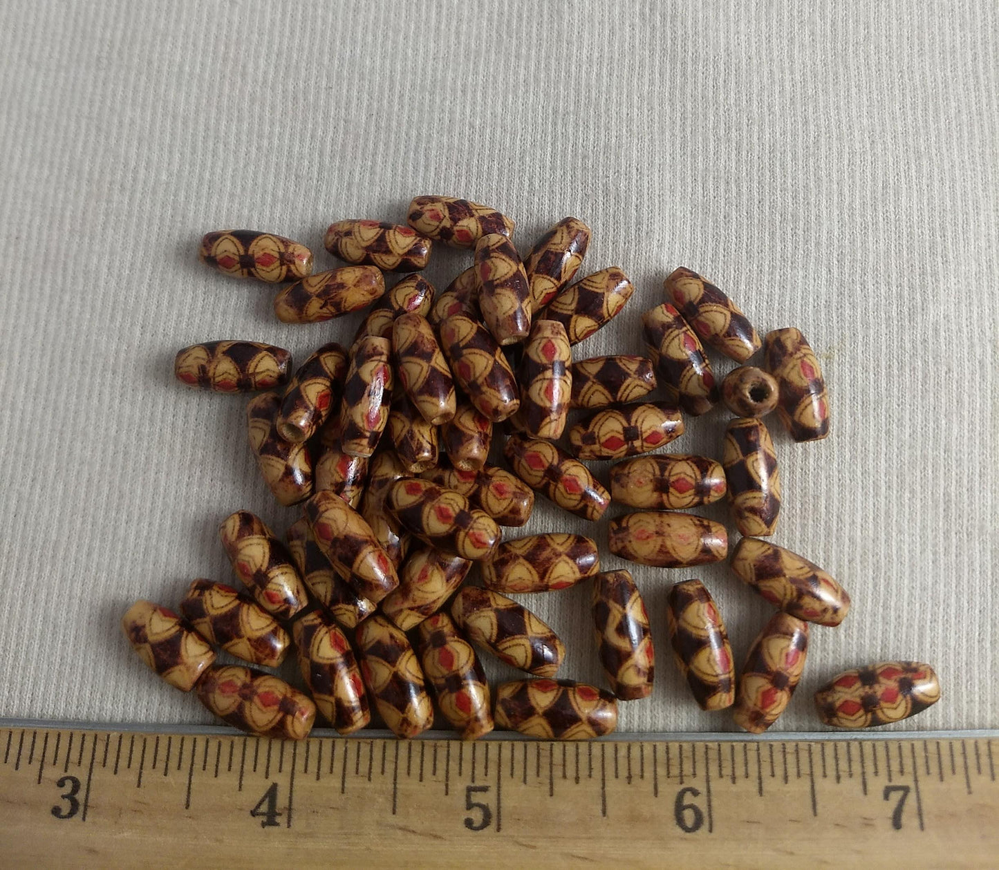 Bead #C91 #2-Hole #Brown #Barrel #Bracelet #100pc