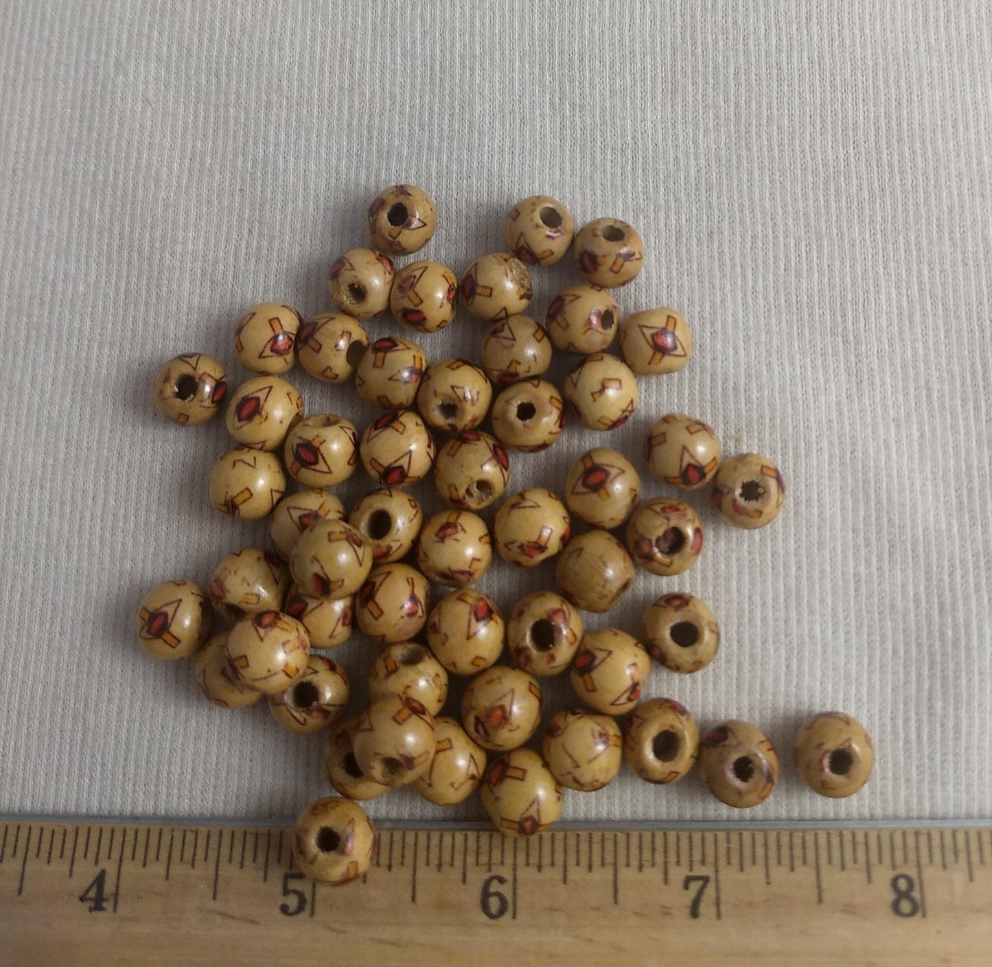 Bead #Fash23 #2-Hole #Cream #Round #Bracelet #100pc