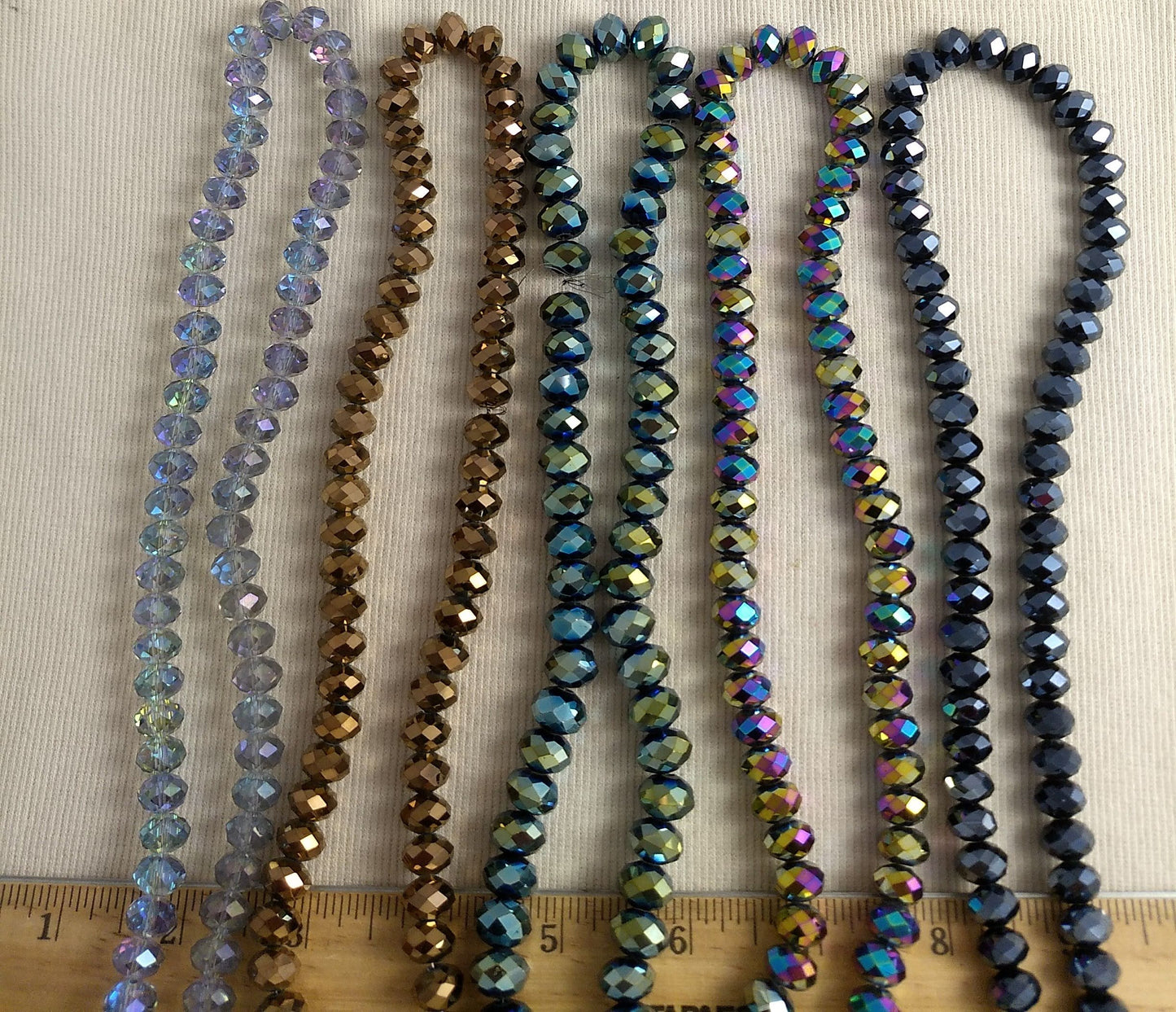 Bead #Fash25 #2-Hole #1~5 #Faceted #Bracelet (60) #1 strand
