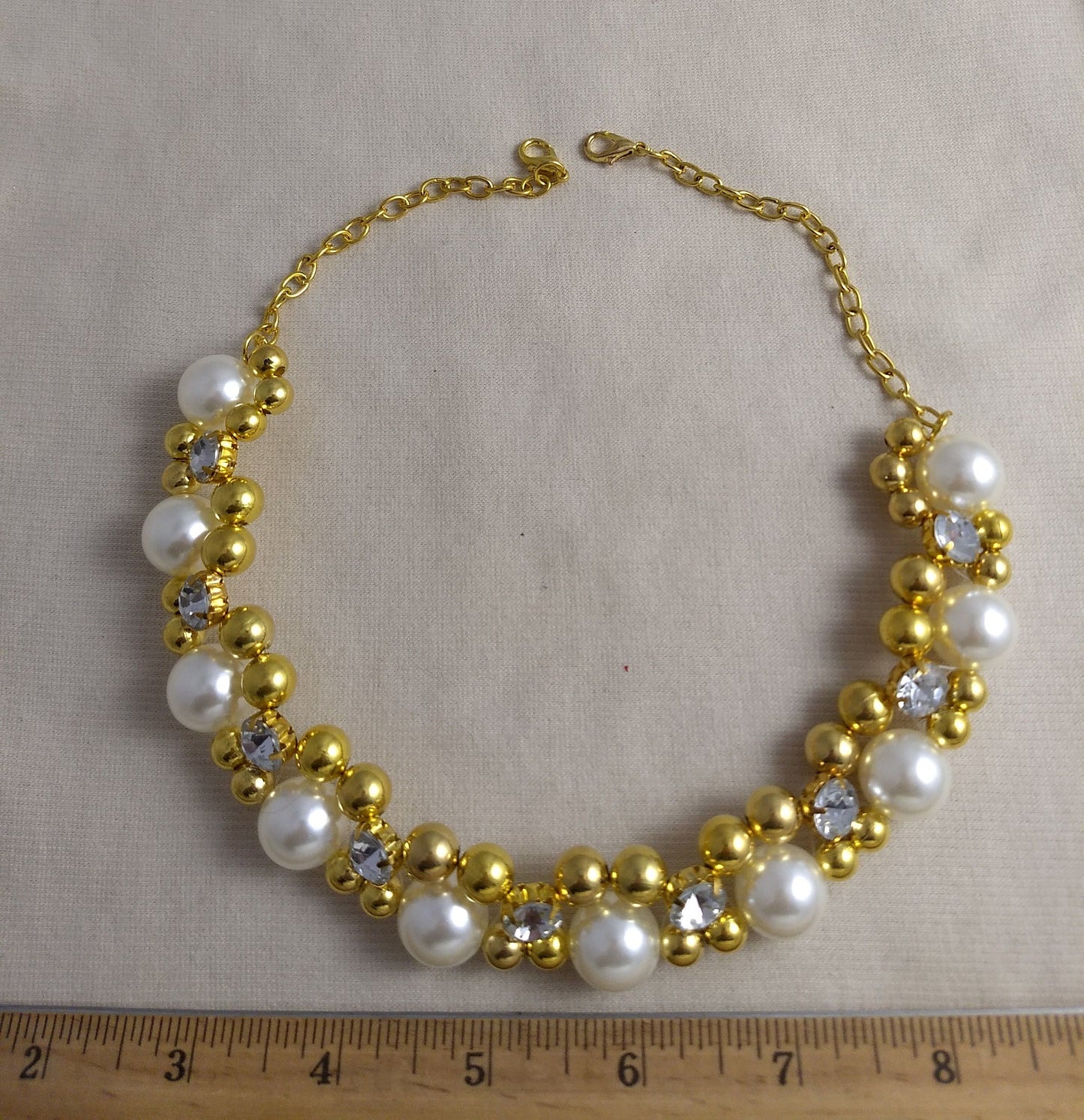 Bead #Fash40 #Pearl #Gold-Balls #Acrylic-Stone #Belt #1pcs
