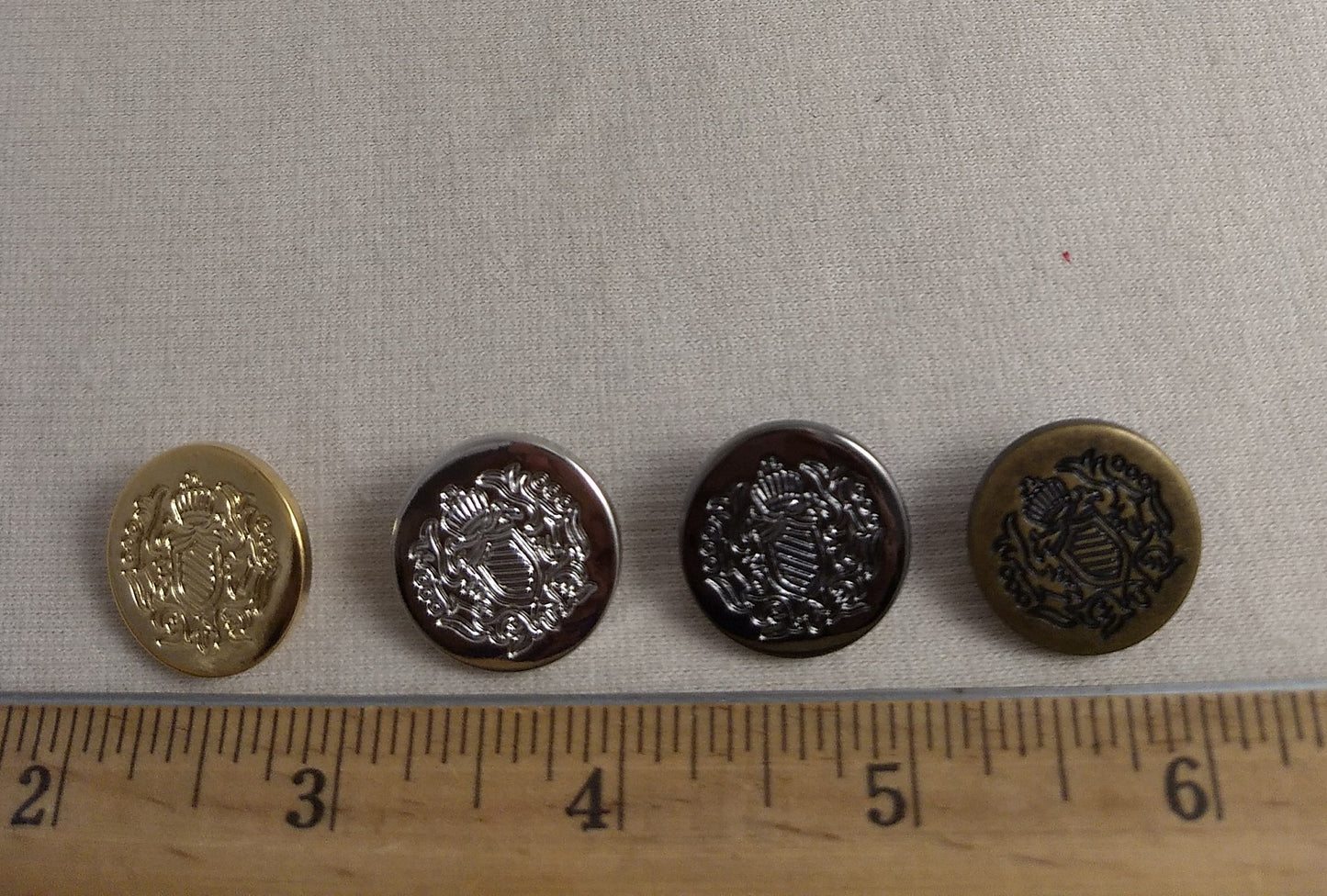 Button #Y2983 #Shank #Gold #Silver #Abs #10Pc-each color-#40pc