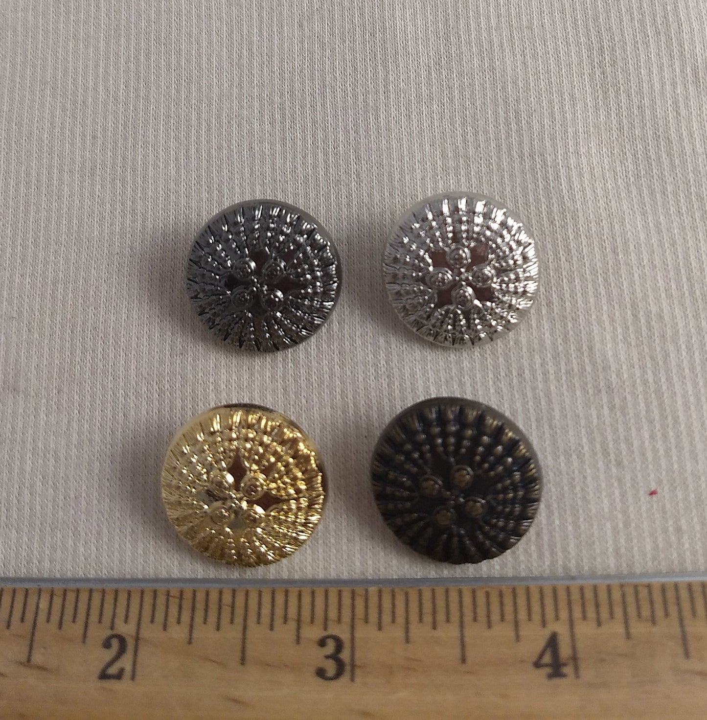 Button #Y1013 #Shank #Gold #Silver #10pc-each-color #40pc