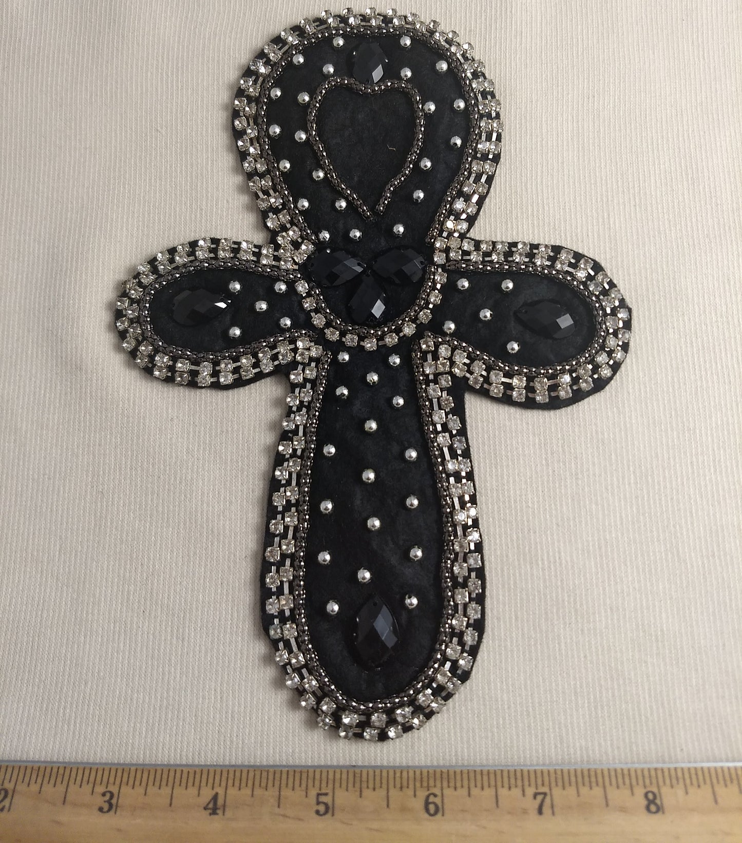 Necklace #Fash52 #Black #Bead #Acrylic-Stone #Sample #1pc