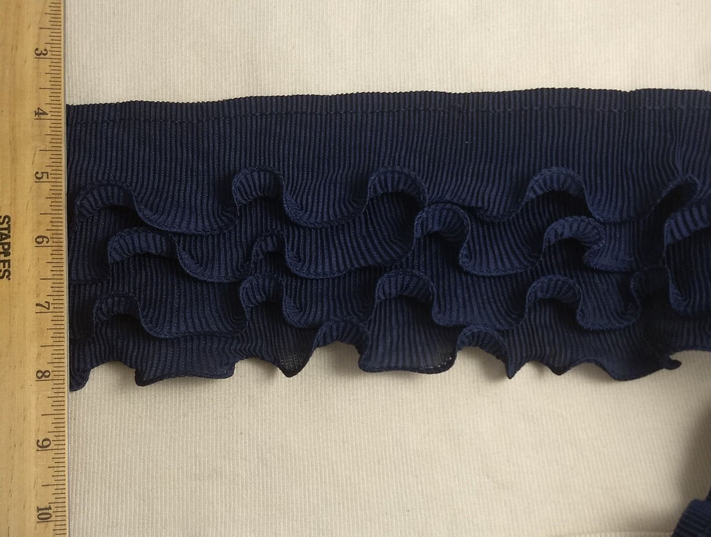 Elastic #103125 #Navy #Frill #Ruffle #Nylon #2yd