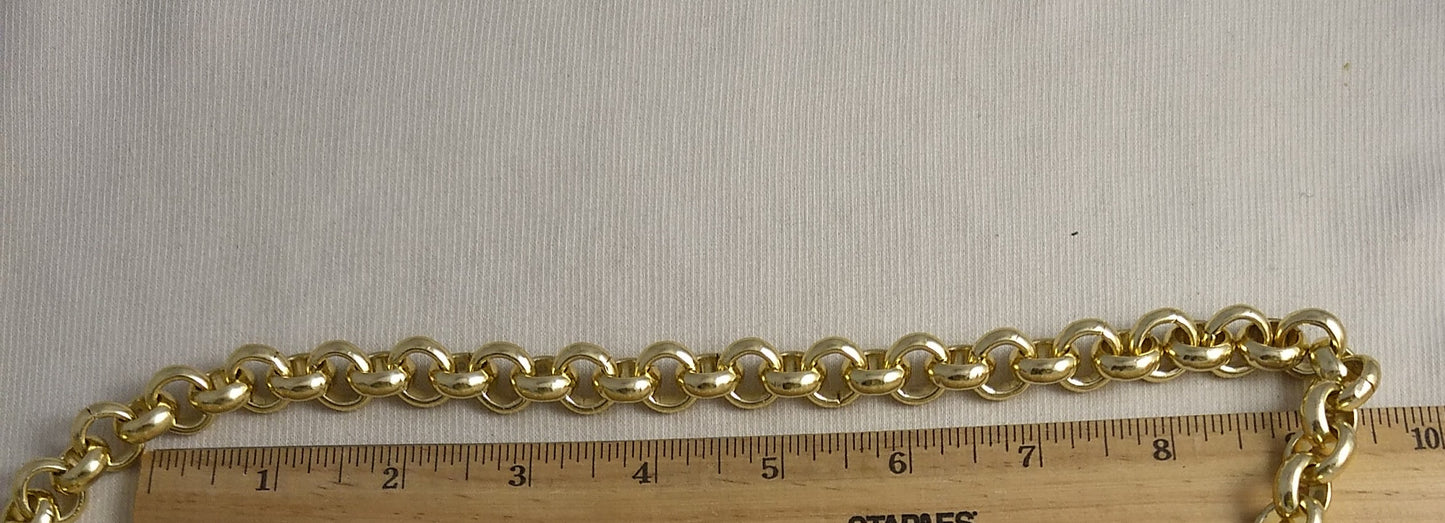 Chain #1209 #Gold #Imitation #Aluminum #1yd